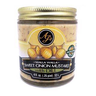 AJ's Walla Walla Sweet Onion Mustard with Dill - 4oz
