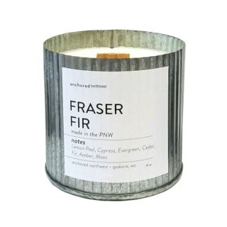 Anchored Northwest - 10oz Rustic Wood Wick Candle - Fraser fir