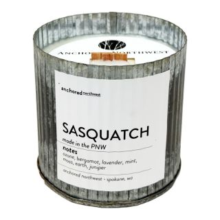 Anchored Northwest - 10oz Rustic Wood Wick Candle - Sasquatch