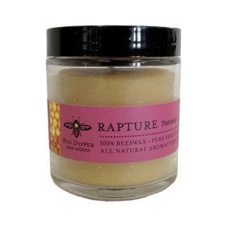 Big Dipper Beeswax Candles - 3.2oz Candle Jar - Rapture - Patchouli and Cassia 