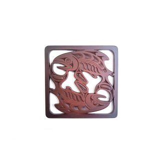 Coaster - Pacific Northwest Coast Native American - Salmon - 4
