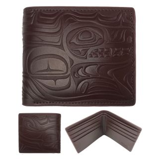 Embossed Wallet - Spirit Wolf (Brown)
