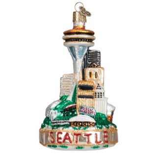Glass Ornament - Seattle Skyline