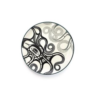 Indigenous Art Small Plate - Octopus (Nuu) by Ernest Swanson
