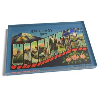 Magnet - Greetings from Washington Retro Magnet