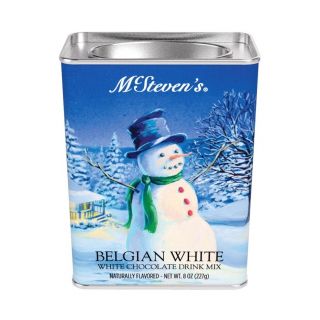 McSteven's White Christmas Snowman Belgian White Hot Chocolate - 8oz tin