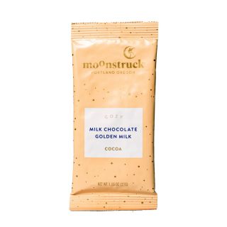 Moonstruck Chocolate - Cozy Milk Chocolate Golden Milk Hot Cocoa Packet - 1 serving