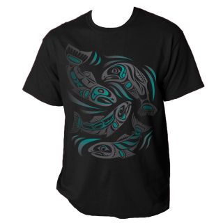 Sacred Salmon T-shirt - Paul Windsor, Haisla, Heiltsuk