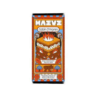 Seattle Chocolate Presents Maeve - Cabin S'mores Truffle Bar - 2.5 oz