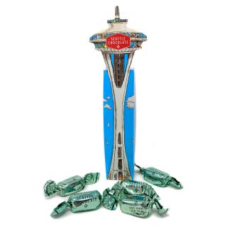 Seattle Chocolate Presents Maeve - Space Needle Truffle Box - 2.5 oz