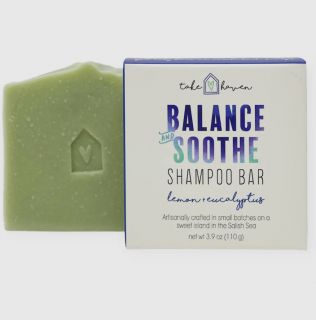 Take Haven Shampoo Bar - Balance and Soothe ( Lemon and Eucalyptus) - 4oz Bar