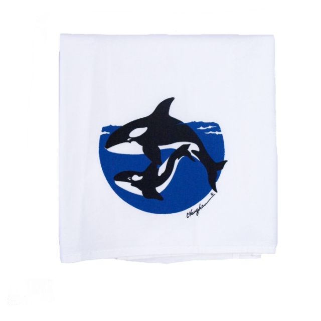 100% Cotton Kitchen Towel - Orcas - 25