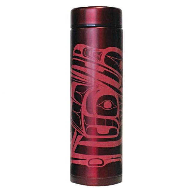 17oz Native American Insulated Tumbler with Removable Strainer - Raven by Ben Houstie