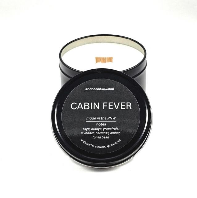 Anchored Northwest - 6oz Travel Tin Candle - Cabin Fever