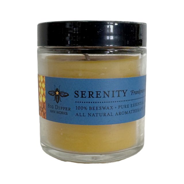 Big Dipper Beeswax Candles - 3.2oz Candle Jar - Serenity - Frankincense and Lavender