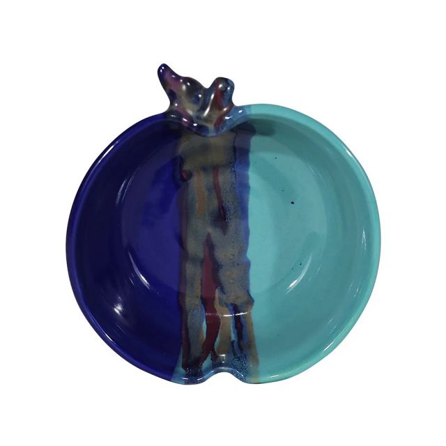 Ceramic Apple Bowl - Mystic Waters