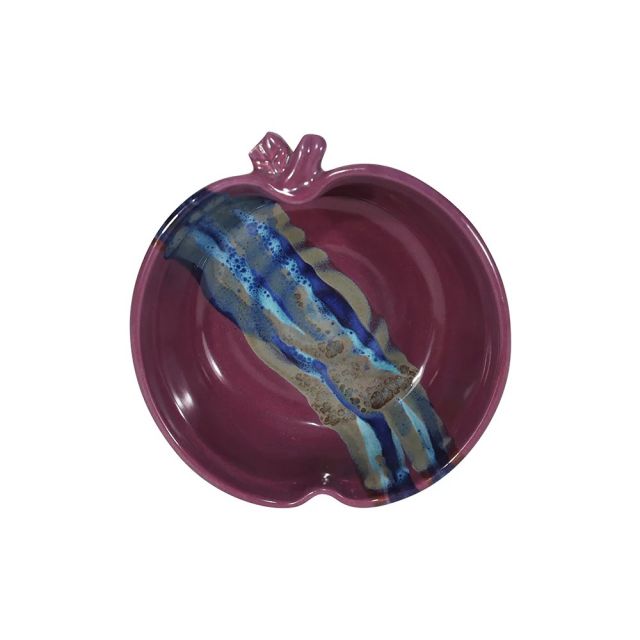 Ceramic Apple Bowl - Purple Passion