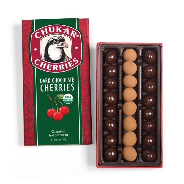 Chukar Cherries - 5.3oz Organic Dark Chocolate Cherries Assortment