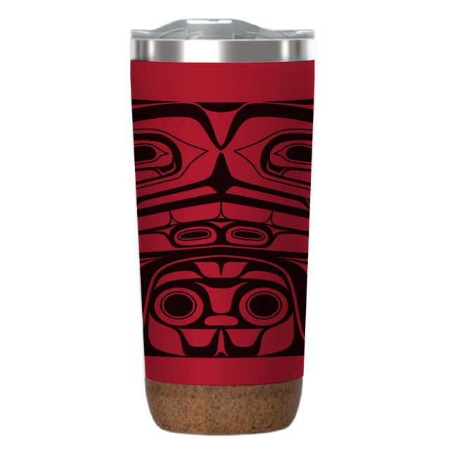 Cork Base Insulated Travel Mug - 20oz - Treasure of Our Ancestors by Donnie Edenshaw