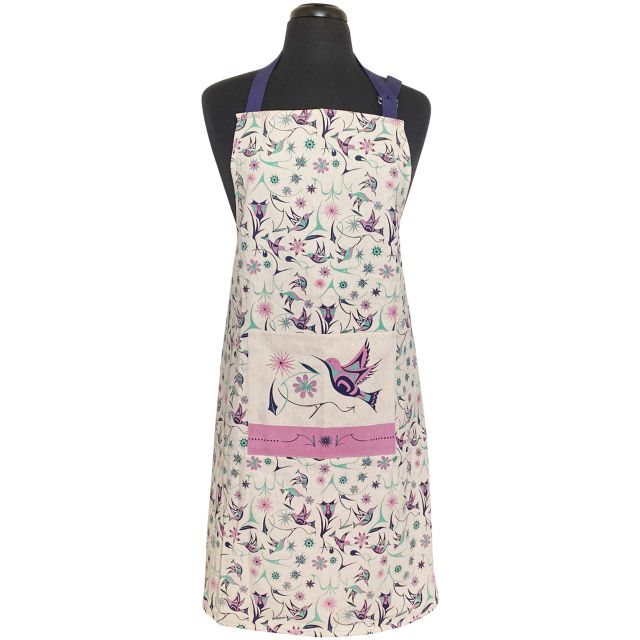 Cotton Apron - Hummingbirds