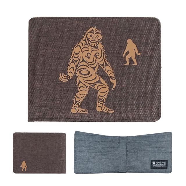 Crosshatch Wallet - Sasquatch by Francis Horne, Sr.