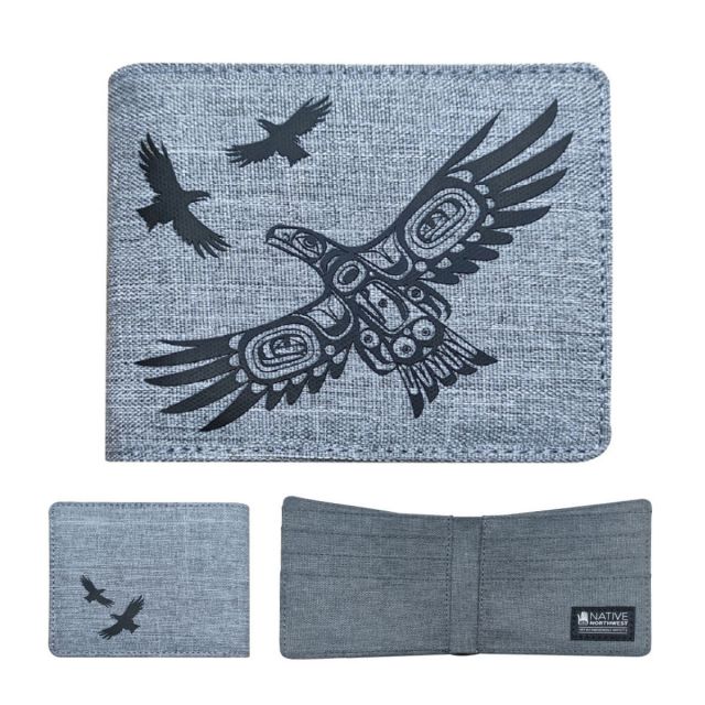 Crosshatch Wallet - Soaring Eagle by Corey Bulpitt