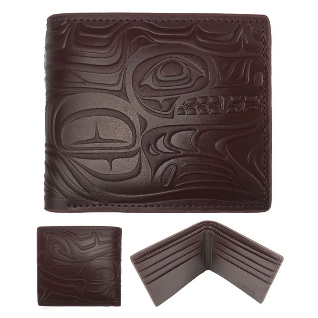 Embossed Wallet - Spirit Wolf (Brown)
