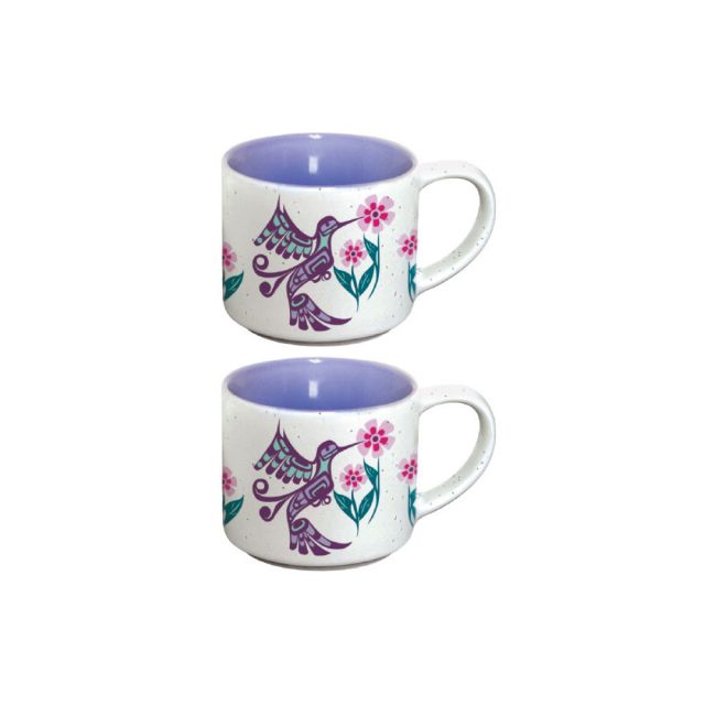 Espresso Mugs - Set of 2 - Hummingbird by Francis Dick