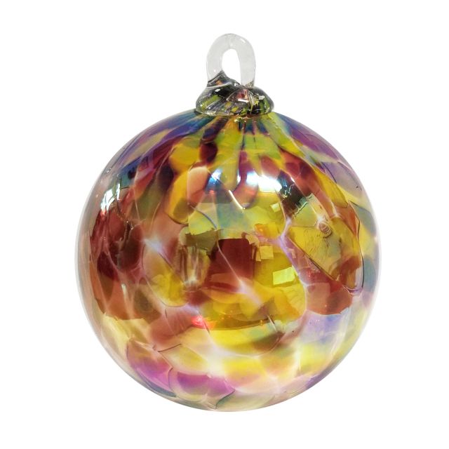 Glass Eye Studio Hand Blown Glass Classic Ornament - Red Currant - 3'' diameter