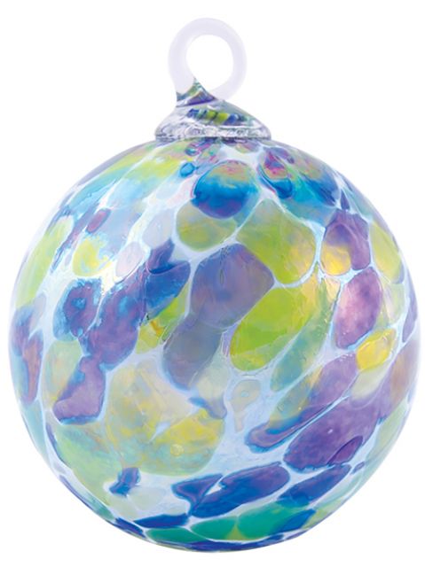 Glass Eye Studio Hand Blown Glass Classic Ornament - Spring Showers - 3