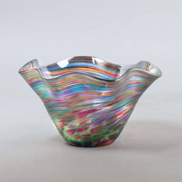 Glass Eye Studio - Mini Wave Bowl - Desert Sky - 5