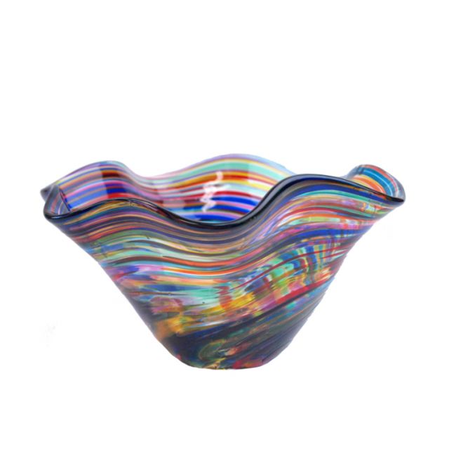 Glass Eye Studio - Mini Wave Bowl - Fiesta Twist - 5