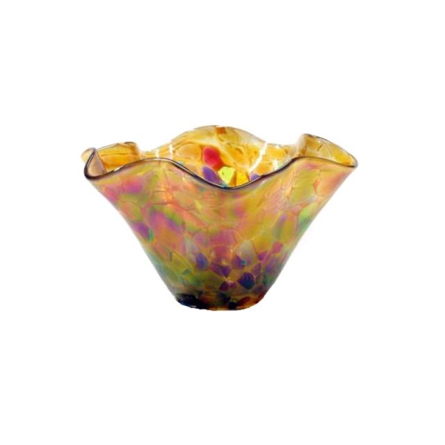 Glass Eye Studio - Mini Wave Bowl - Island Amber - 5