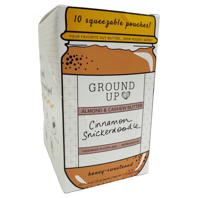 Ground Up - Cinnamon Snickerdoodle Nut Butter Pouches (Box of 10)