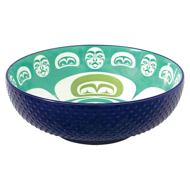Indigenous Art Large Serving Bowl - Moon by Simone Diamond