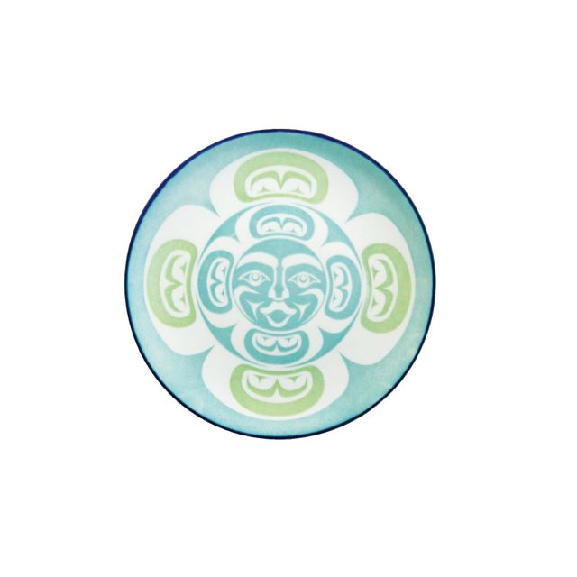 Indigenous Art Small Plate - Moon by Simone Diamond