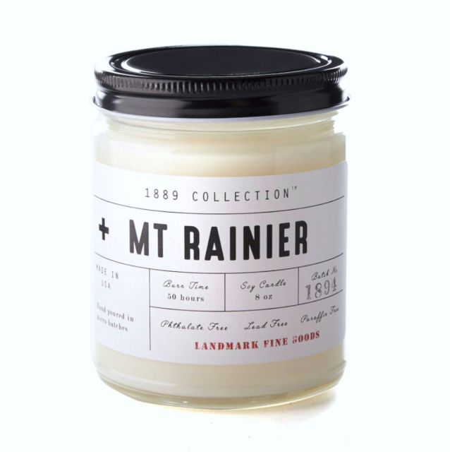 Landmark 1889 Collection Soy Candle - Mt Rainier Scent - 8oz