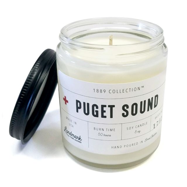 Landmark 1889 Collection Soy Candle - Puget Sound Scent - 8oz