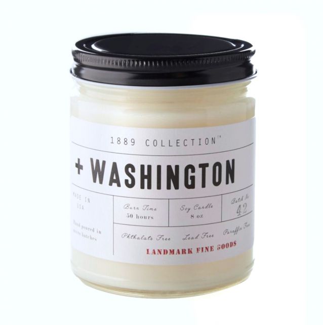 Landmark 1889 Collection Soy Candle - Washington Scent - 8oz