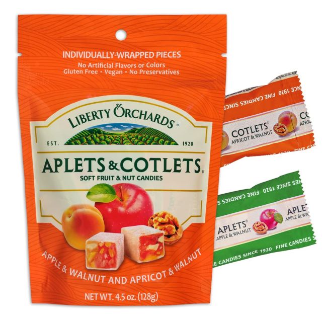 Liberty Orchards - Aplets and Cotlets - 4.5oz Bag