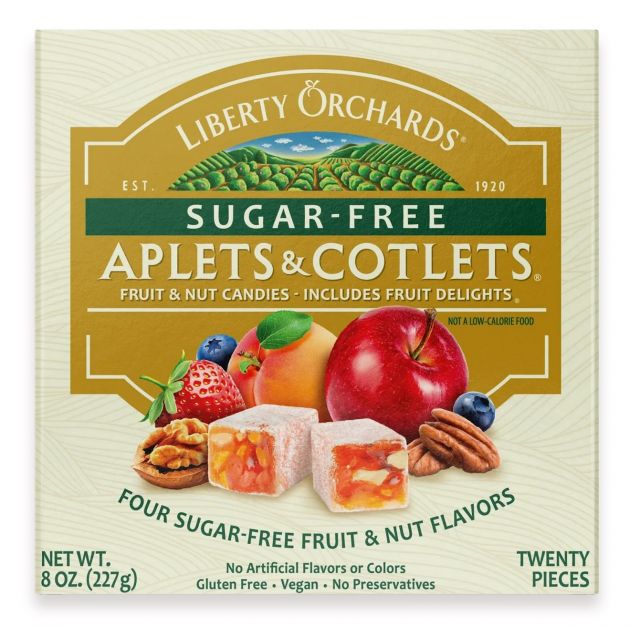 Liberty Orchards - Sugar-Free Aplets & Cotlets plus Fruit Delights - 8oz
