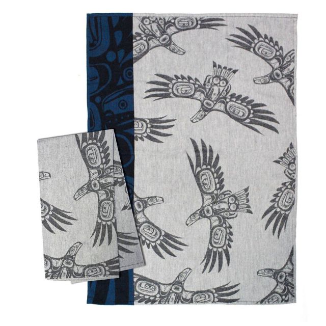 Native American - Tea Towel - Soaring Eagle by Ernest Swanson 