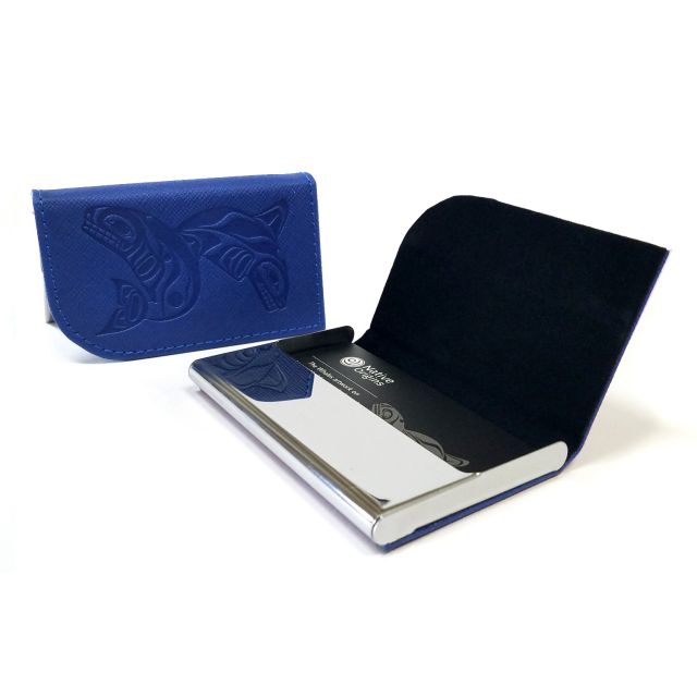 Native Origins Card Holder - Whales (Blue)