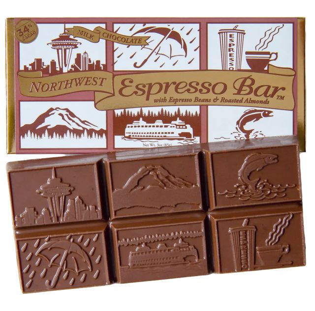 Northwest Expressions - Milk Chocolate Espresso Bar - 3oz