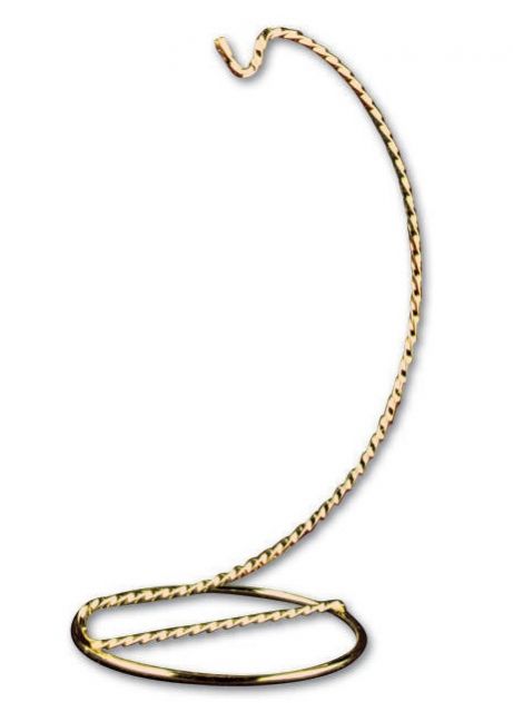 Ornament Display Stand - Twisted Brass - 6.75