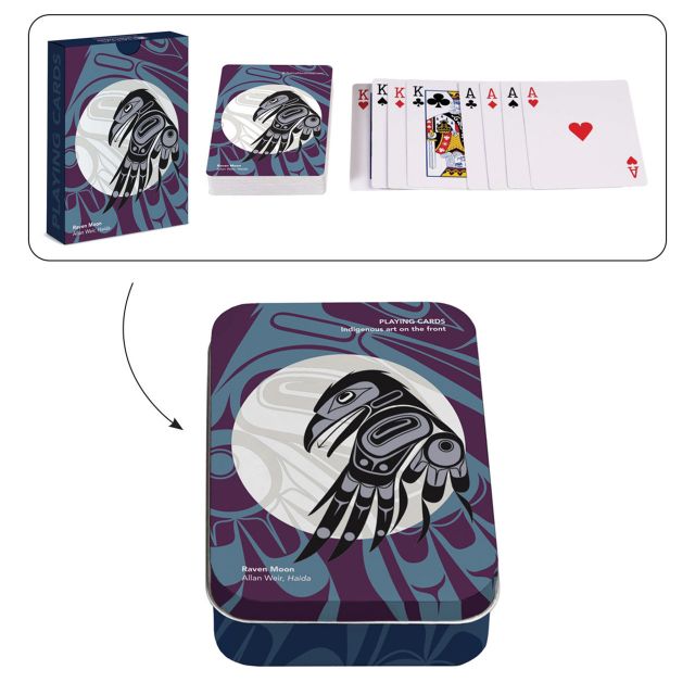 Playing Card Tin - Raven Moon