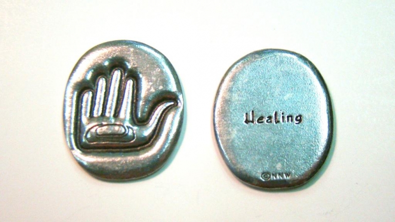 Pocket Spirit - Hand (HEALING TOUCH/FAMILY/COMMUNITY) - by Mike Dangeli, Nisgaâa Tlingit, Tsimshia