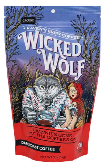 Raven's Brew - 3oz Wicked Wolf Ground Coffee Pouch