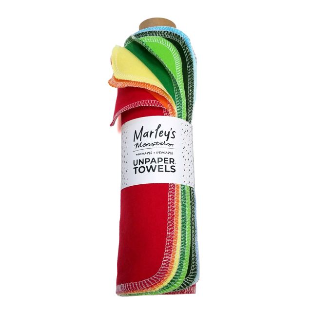 Reusable Unpaper Towels - Roll of 12, Rainbow