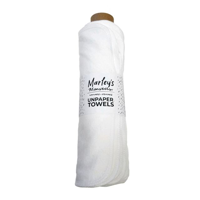 Reusable Unpaper Towels - Roll of 12, White